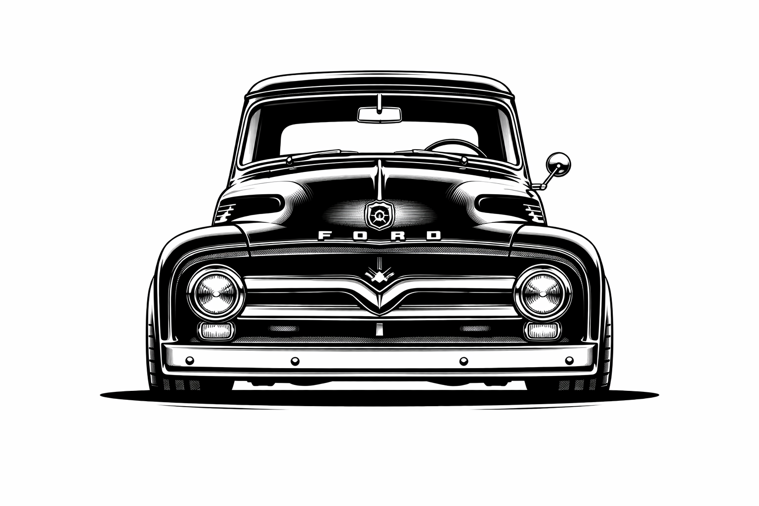 1953-56 Ford F100 front graphic