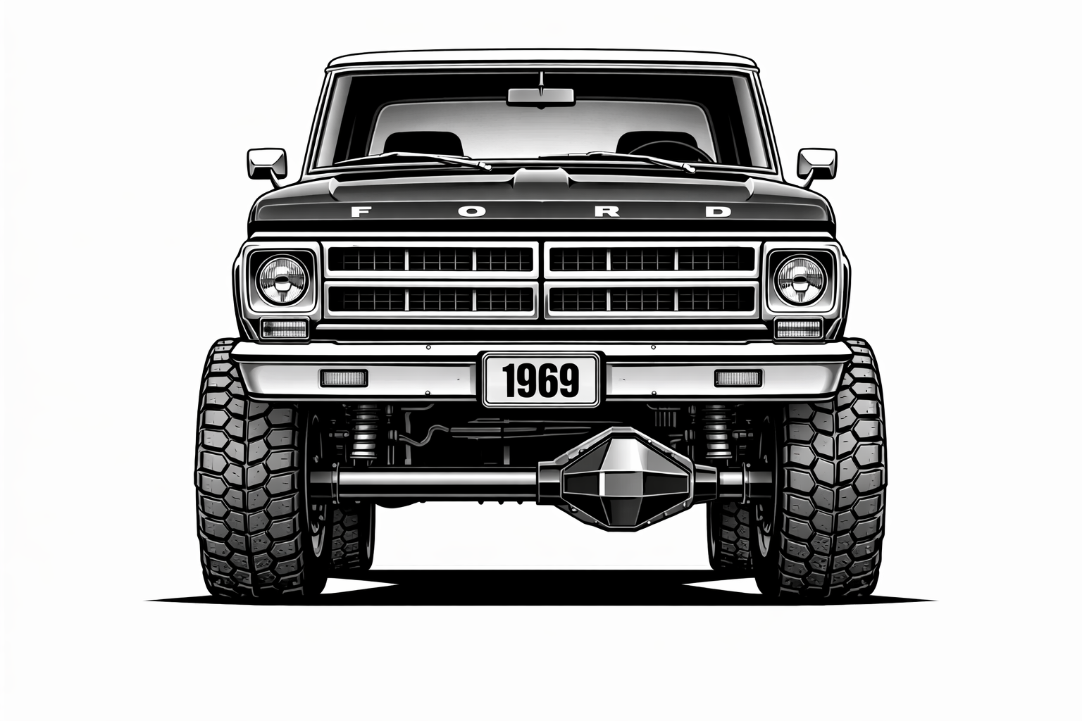 1967-72 Ford Truck front graphic