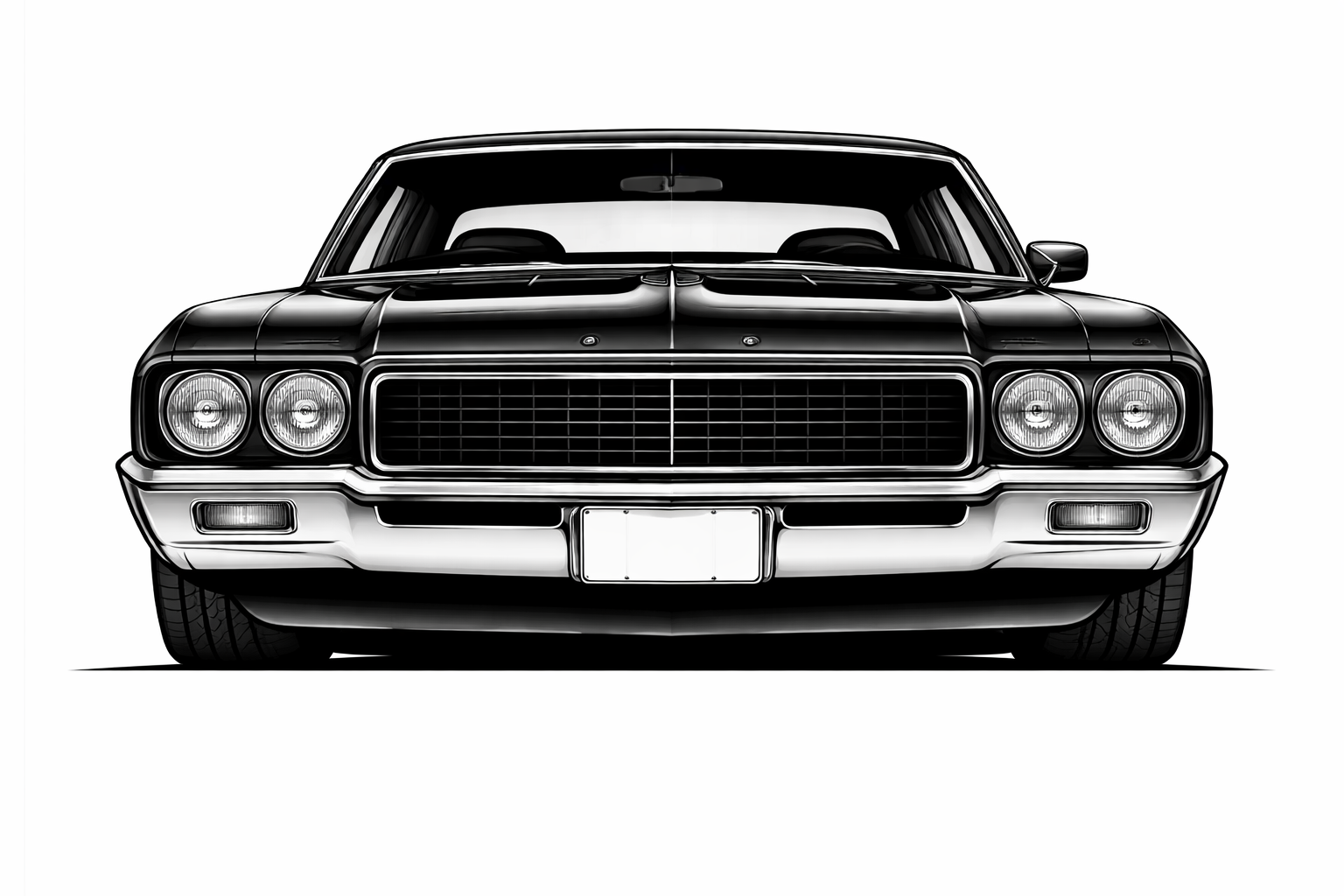 1968-72 Buick Skylark front graphic