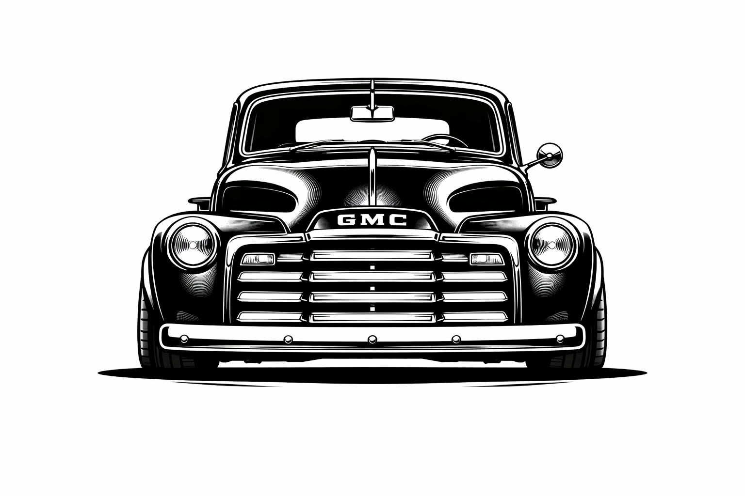 1947-53 GMC 100 front graphic