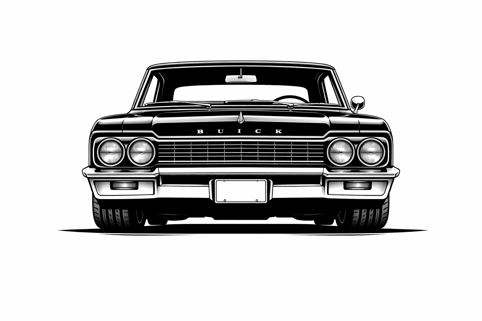 1964-67 Buick Skylark front graphic