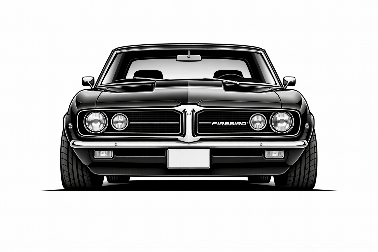 1967-69 Pontiac Firebird Front Subframe front graphic