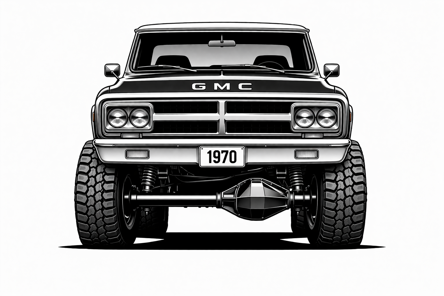 1967-72 GMC Truck front graphic