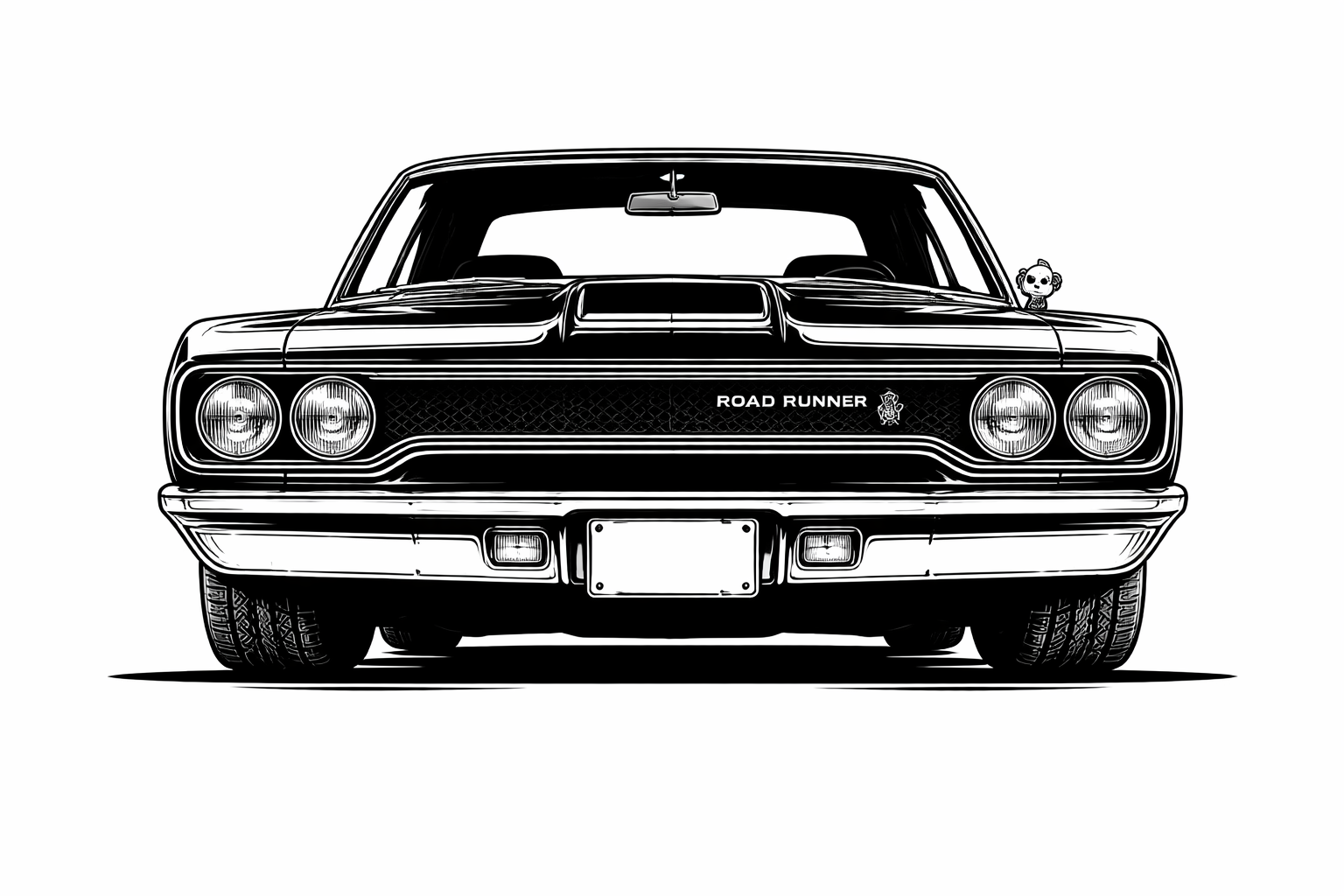 1968-70 Plymouth Road Runner front graphic