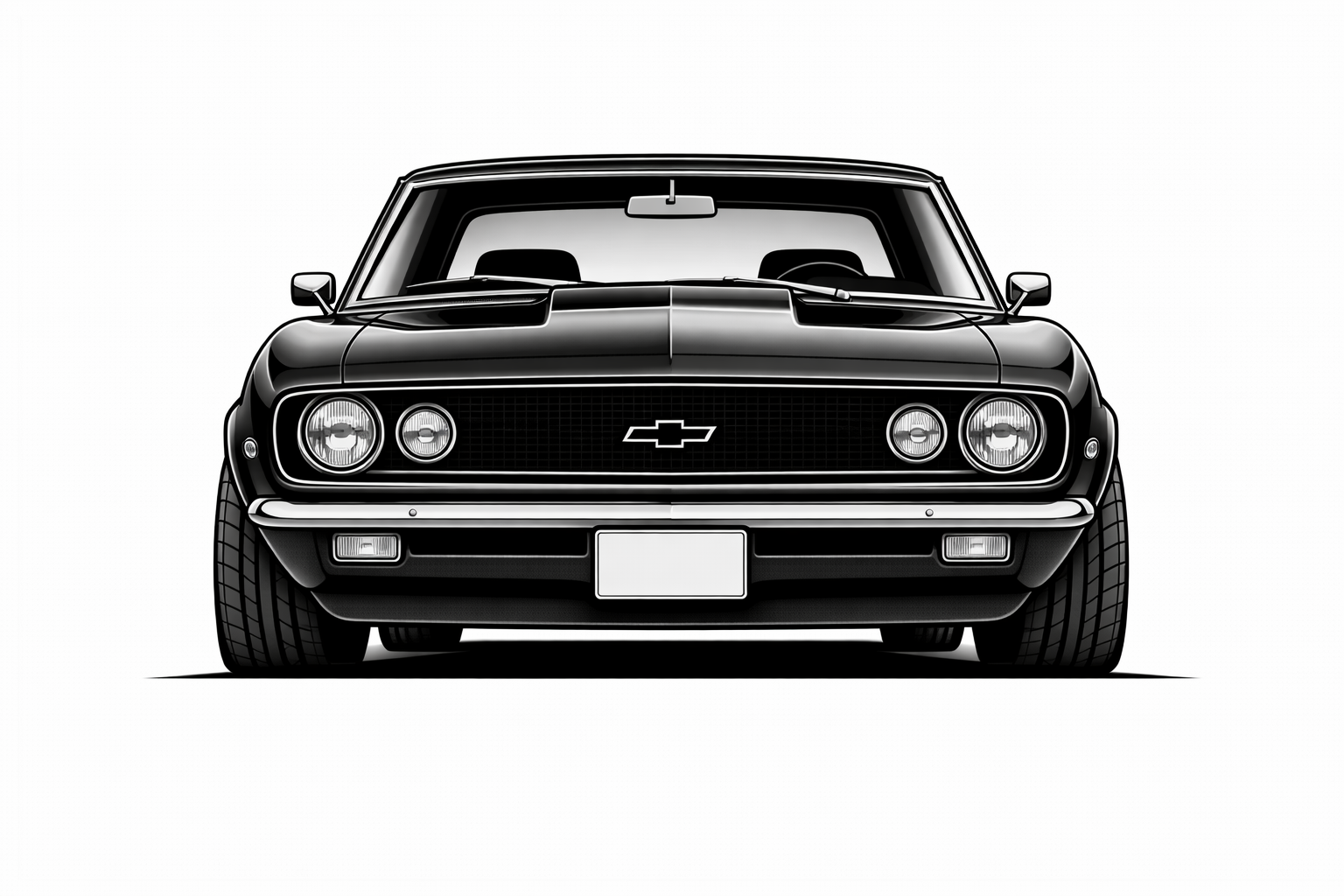 1967-69 Chevrolet Camaro Front Subframe front graphic
