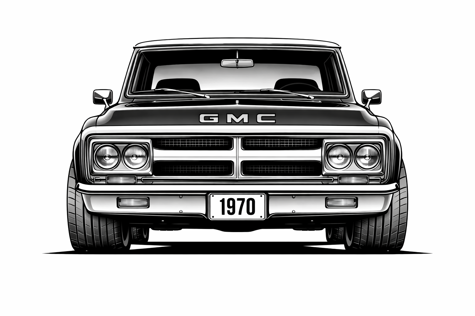 1967-72 GMC Carryall front graphic