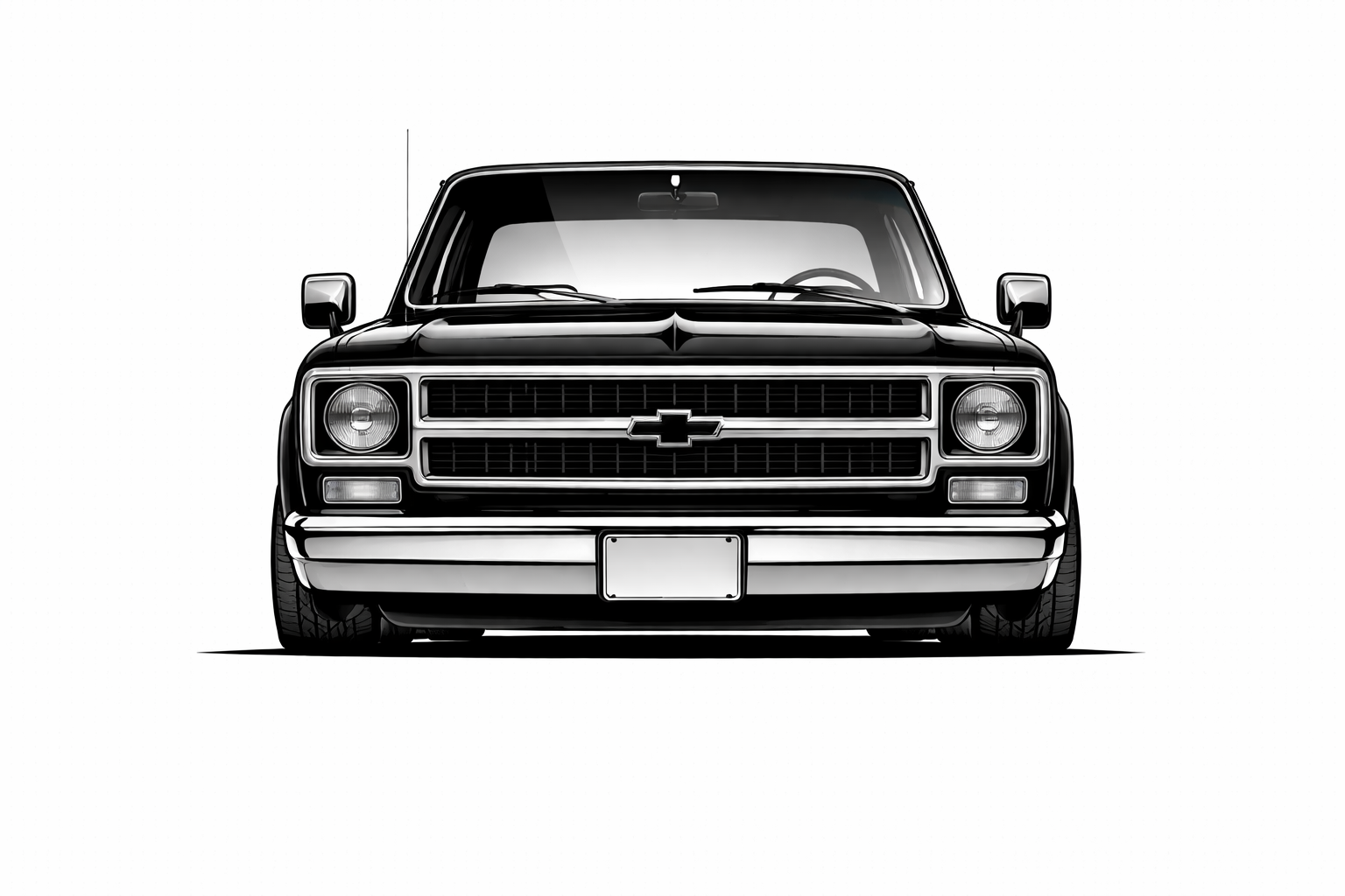 1973-91 Chevrolet Suburban front graphic