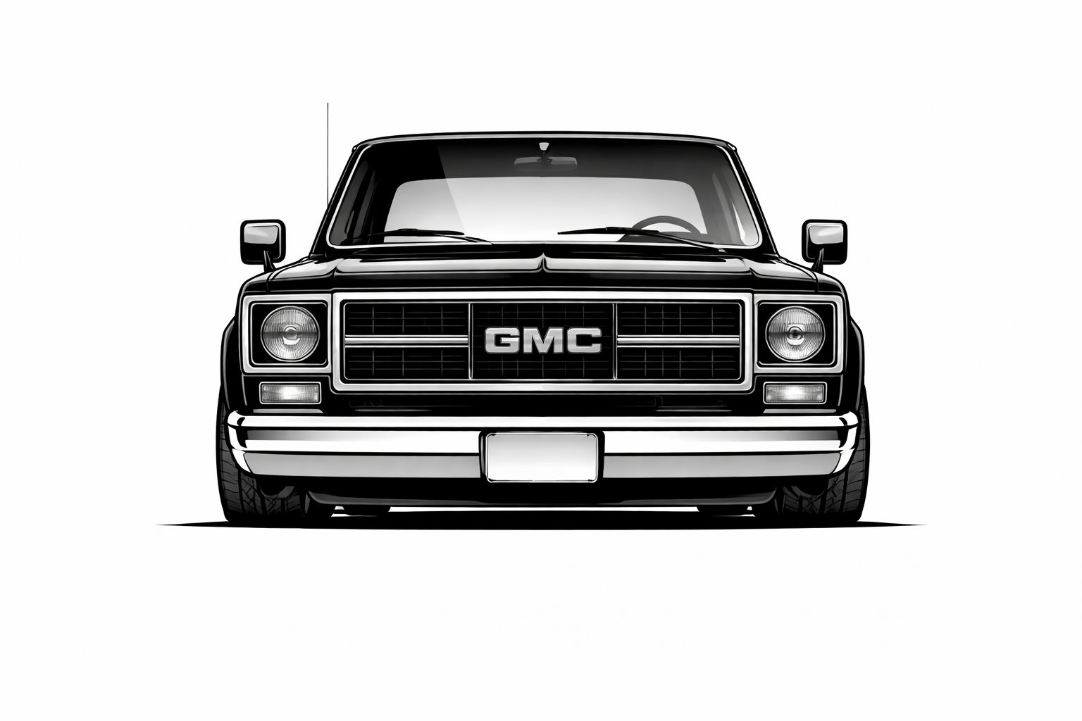 1973-87 GMC Truck front graphic